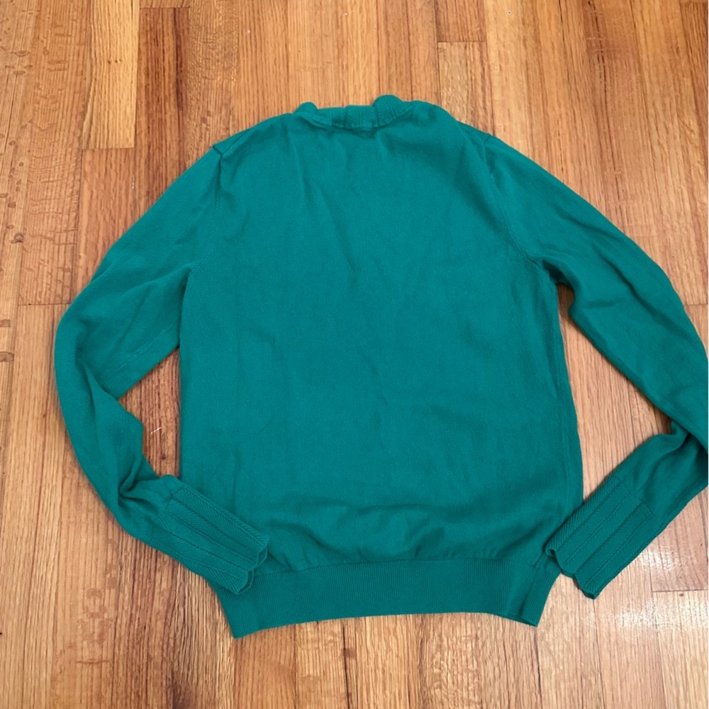 BODEN Hambleden Scallop Edge Sweater in Deep Forest. Size 4 (#2) - Picture 7 of 12